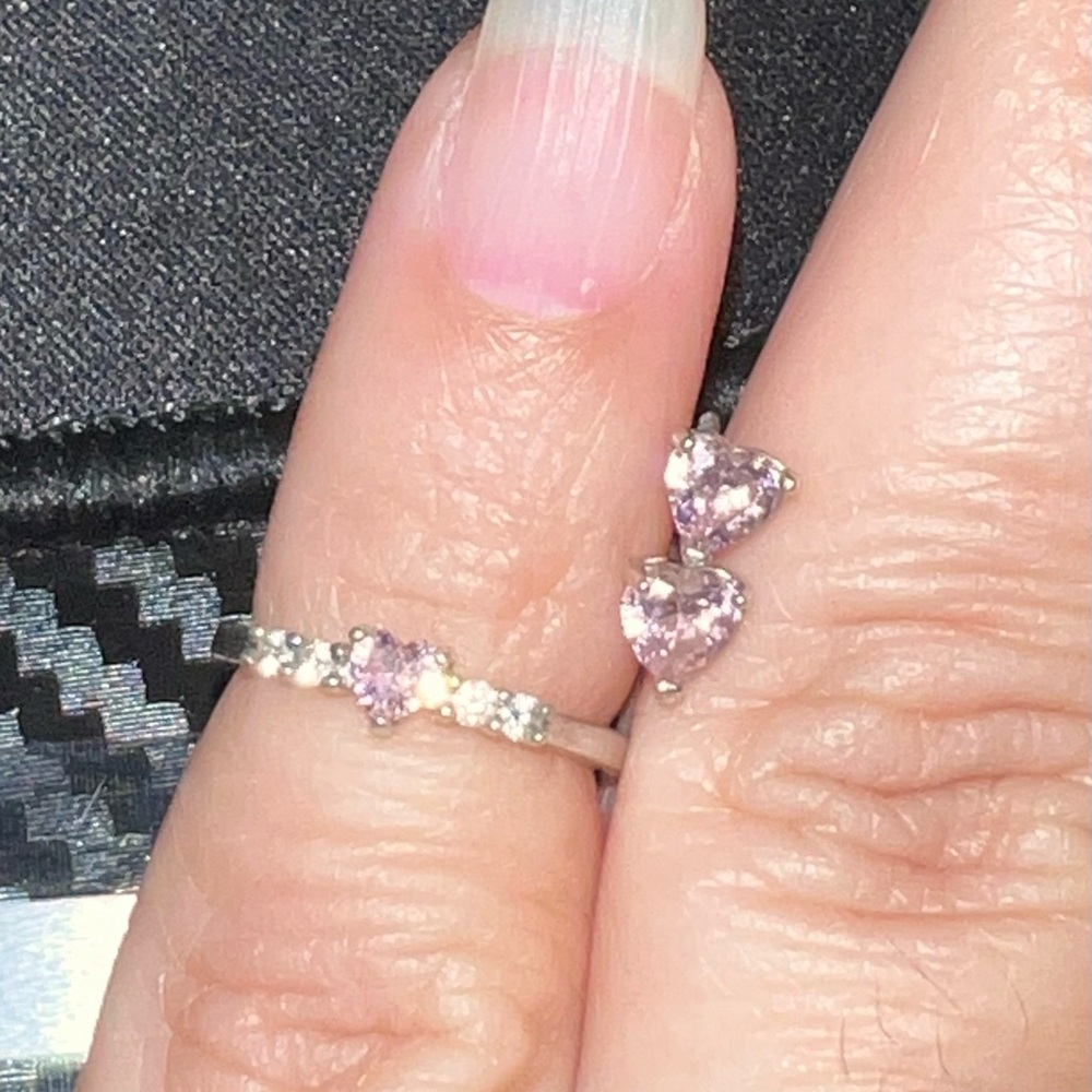 Sterling Silver Baby ring and earrings set